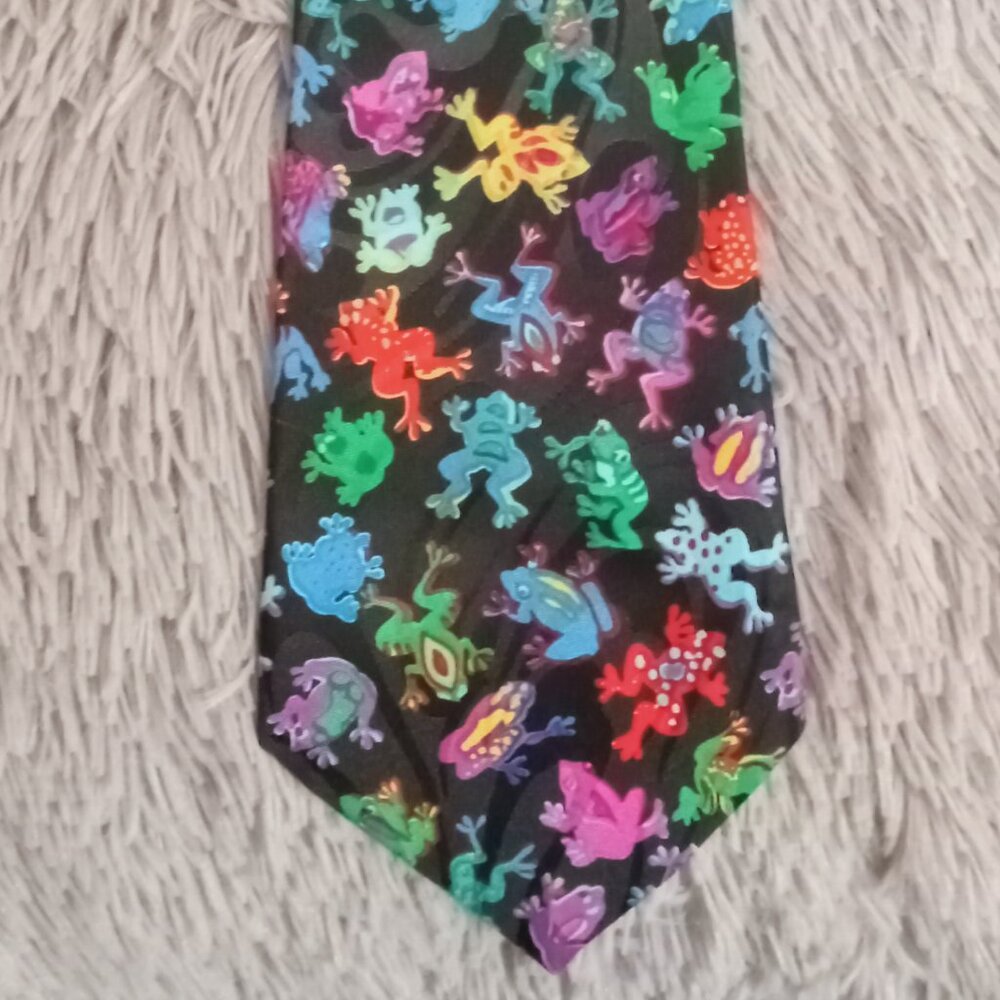 Multi-colored Frog Tie